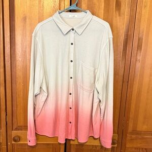 Maurices Pink and Cream Ombre women’s shirt